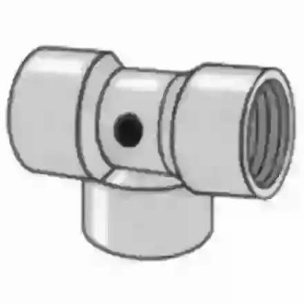 Tee - female thread with 1/4